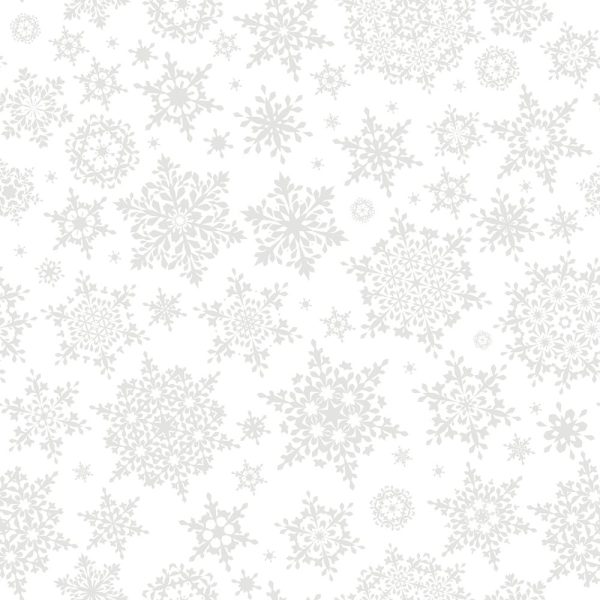 Assorted Snowflakes Tone on Tone Fabric For Sale - Image 2