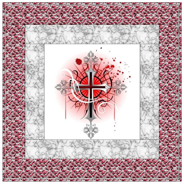 Armour of God Cross Wall Hanging 42  x 42  Online Hot Sale - Image 2