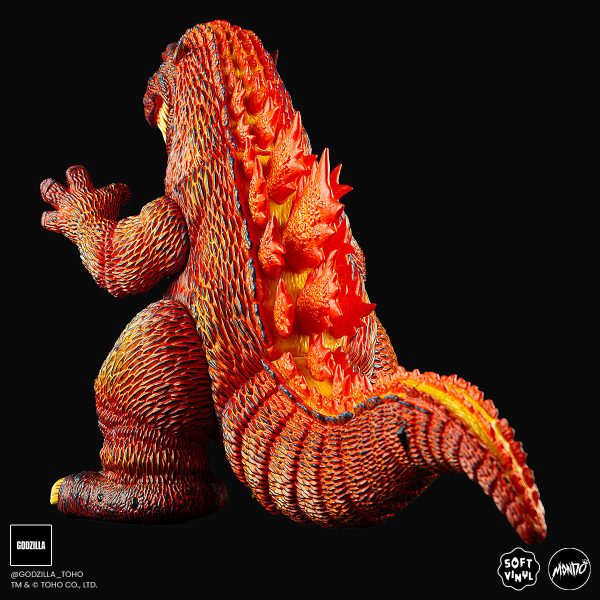 Godzilla - Vinyl Designer Figure by James Groman - Burning Variant Sale - Image 5