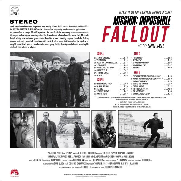 Mission: Impossible – Fallout – Music From The Original Motion Picture 2XLP Online now - Image 4