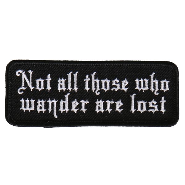 Hot Leathers Not All Those Who Wander 4 x1  Patch Online now