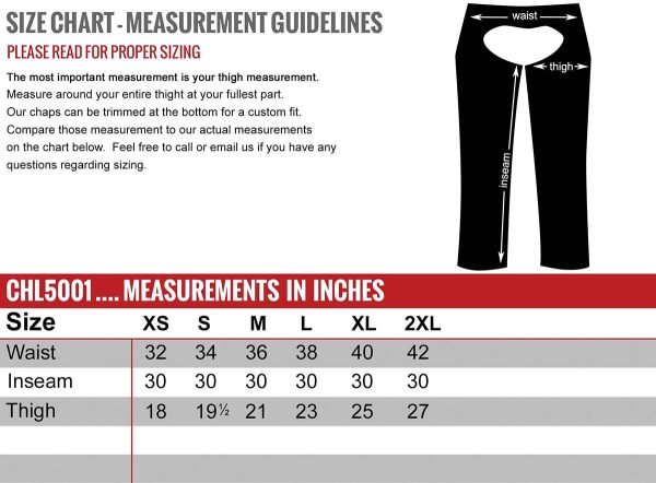 Milwaukee Leather USA MADE MLCHL5001 Women s Black Shade Premium Leather Motorcycle Chaps Hot on Sale - Image 3