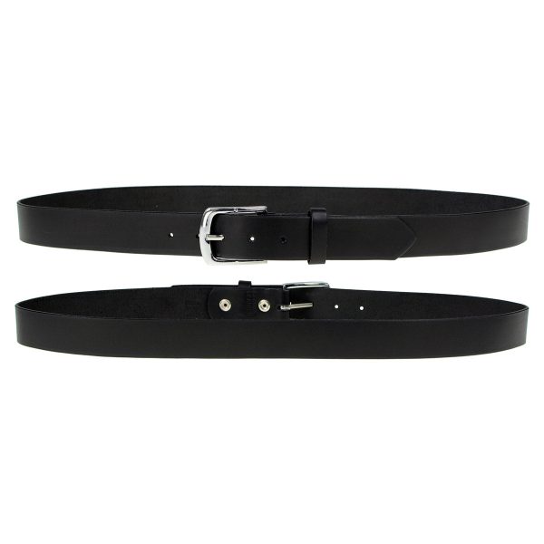 Milwaukee Leather MP7114 Men s  Light Black Genuine Leather Belt with Interchangeable Buckle - 1.5 inches Wide Online now - Image 4