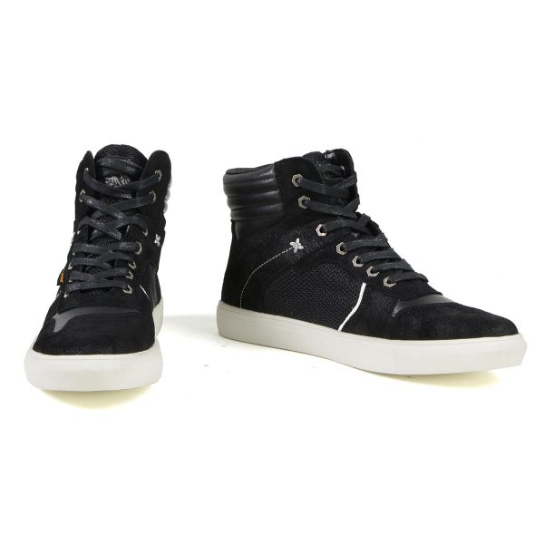 Milwaukee Leather MBM9151 Men s Black Suede and Leather Reinforced Street Riding Waterproof Shoes w  Ankle Support Cheap - Image 2