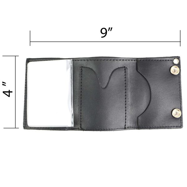 Milwaukee Leather MLW7836 Men s 4” Leather “Triple Skull” Tri-Fold Wallet w  Anti-Theft Stainless Steel Chain For Discount - Image 5