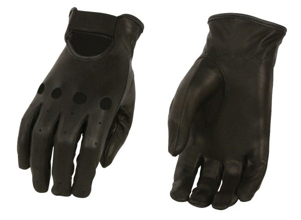 M Boss Motorcycle Apparel BOS37535 Women s Black Unlined Classic Leather Driving Gloves Online now