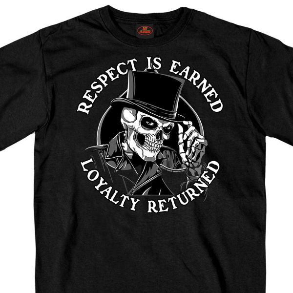 Hot Leathers GMS1347 Men’s ‘Respect Top Hat’ Black T-Shirt Online Hot Sale