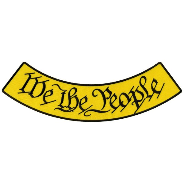 Hot Leathers We The People 12” X 3” Bottom Rocker Patch Discount