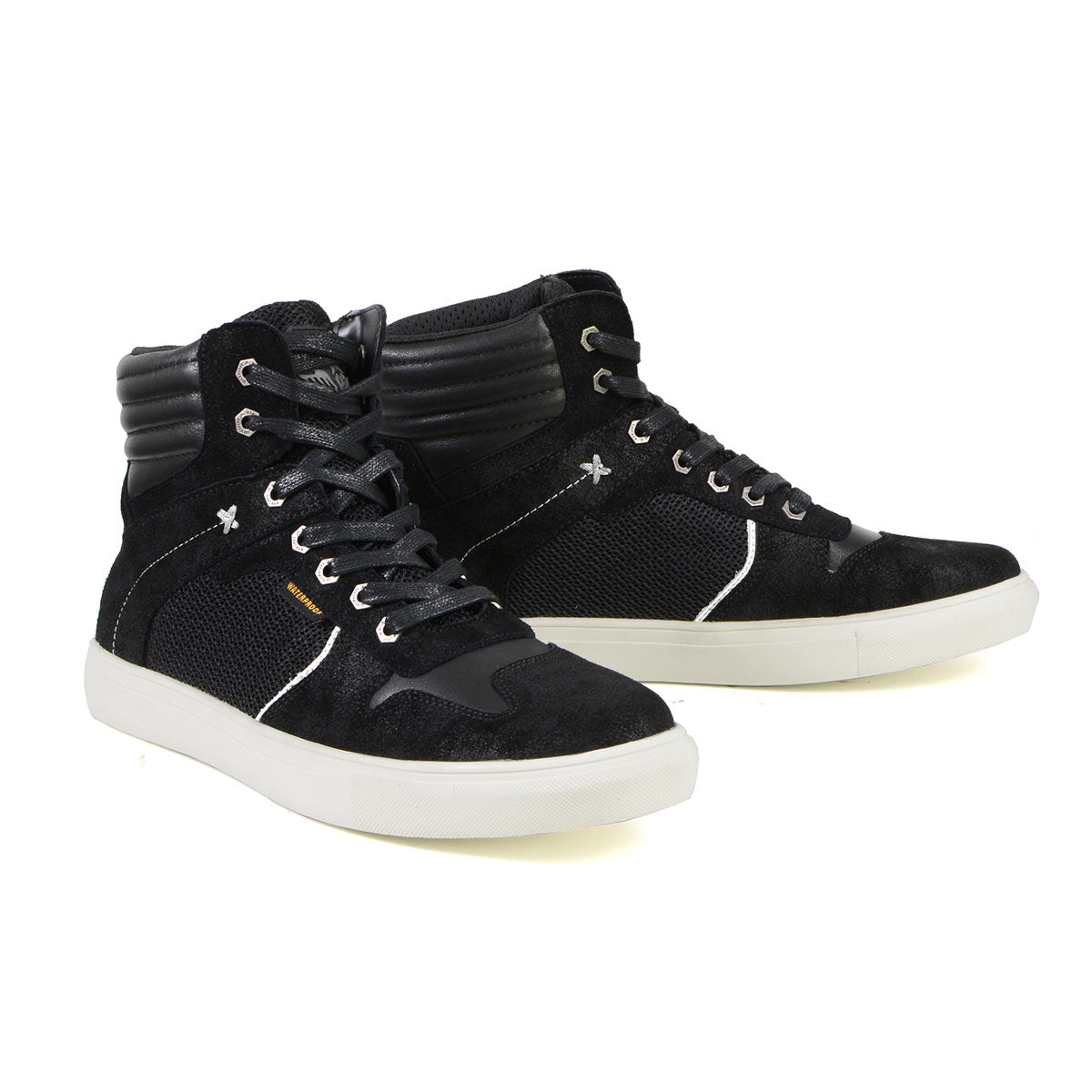 Milwaukee Leather MBM9151 Men s Black Suede and Leather Reinforced Street Riding Waterproof Shoes w  Ankle Support Cheap