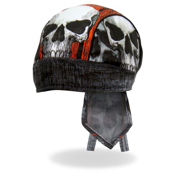 Hot Leathers Jumbo Skull Lightweight Headwrap HWH1098 Online now