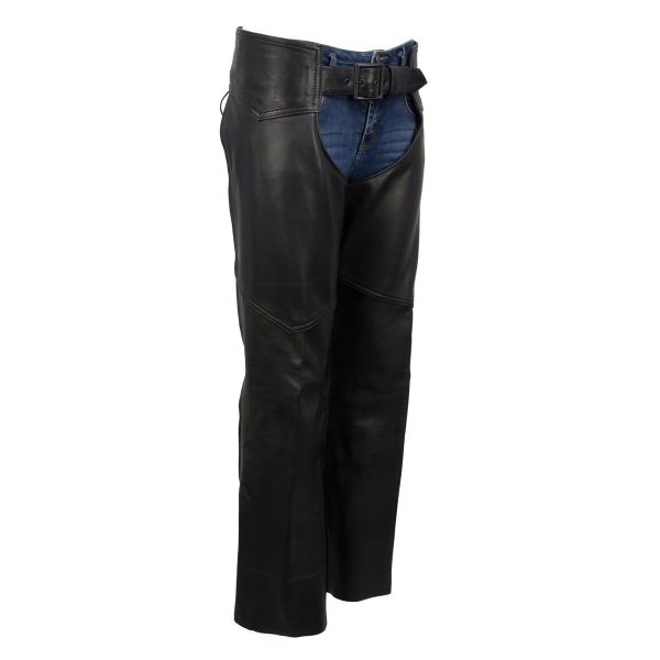 Milwaukee Leather USA MADE MLCHL5001 Women s Black Shade Premium Leather Motorcycle Chaps Hot on Sale
