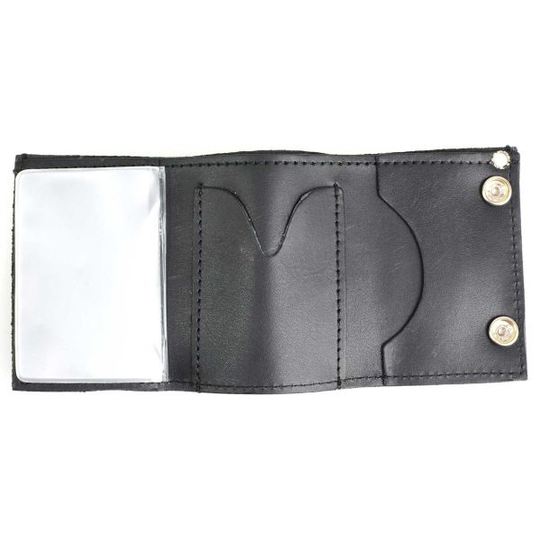 Milwaukee Leather MLW7836 Men s 4” Leather “Triple Skull” Tri-Fold Wallet w  Anti-Theft Stainless Steel Chain For Discount - Image 2