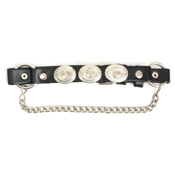 Milwaukee Leather MLA3008 Silver Vintage Concho s Biker Chain for Motorcycle Boots Discount