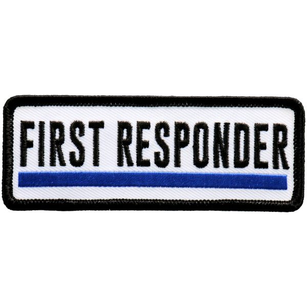 Hot Leathers PPL9743 4 Inch First Responder Blue Line Patch Cheap