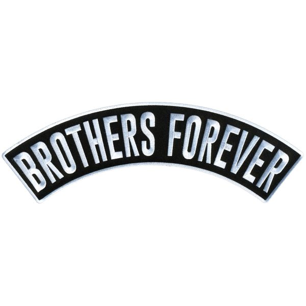 Hot Leathers Brothers Forever 12” X 3” Top Rocker Patch Online