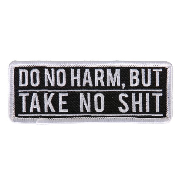 Hot Leathers PPL9569 Do No Harm But Take No 4 x2  Patch Online Hot Sale