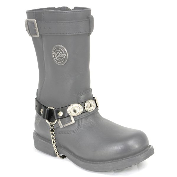 Milwaukee Leather MLA3008 Silver Vintage Concho s Biker Chain for Motorcycle Boots Discount - Image 4