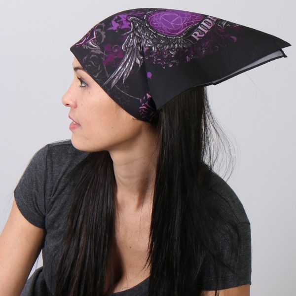Hot Leathers BAB1062 Ladies Banner Heart Live Love Ride Bandana Cheap - Image 2