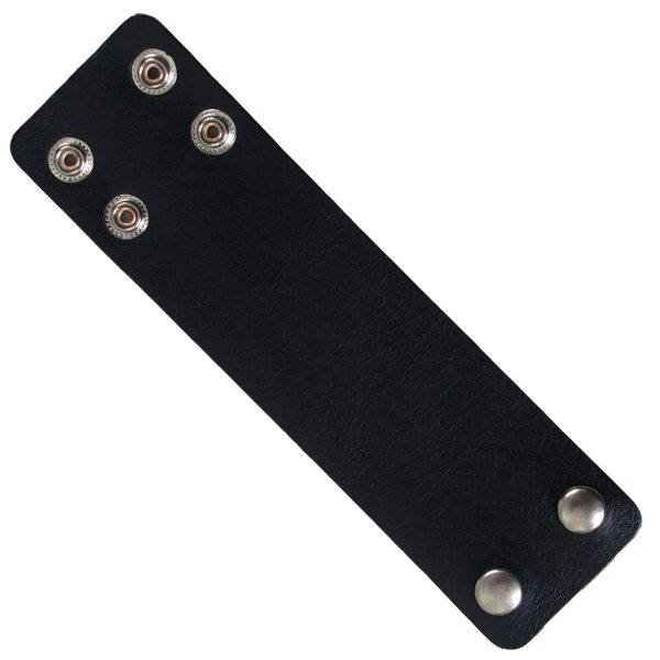 Hot Leathers WBA1011 Black Leather Wristband Online Hot Sale