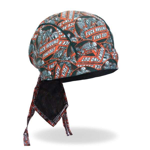 Hot Leathers Fuck Around Find Out Lightweight Headwrap HWH1123 For Sale - Image 3