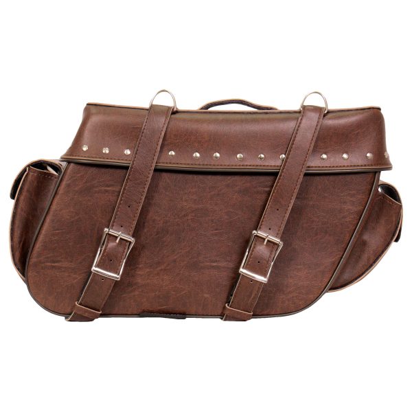 Hot Leathers Brown Saddle Bag Online Hot Sale