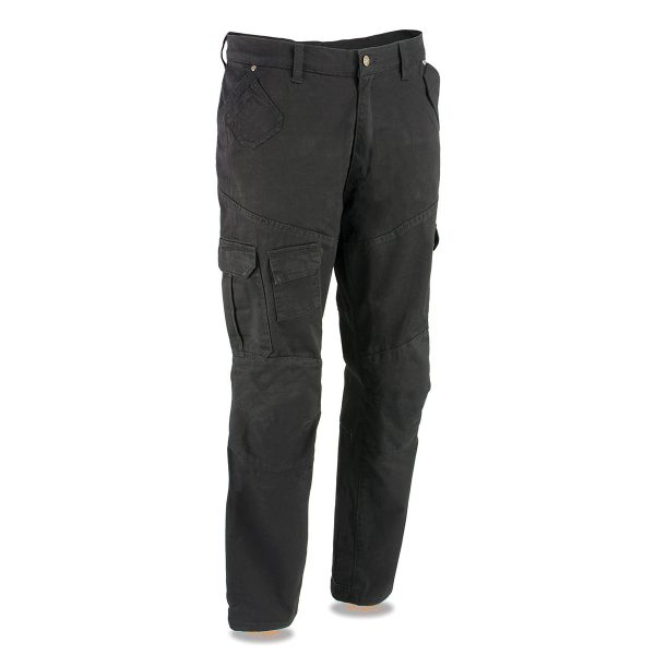 Milwaukee Leather MPM5591 Men s Armored Black Cargo Jeans Reinforced with Aramid by DuPont Fibers Cheap - Image 4
