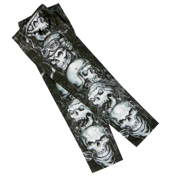 Hot Leathers ARM1004 Five Skulls Arm Sleeve For Cheap - Image 3