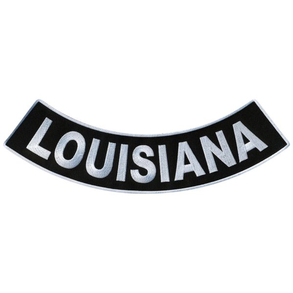Hot Leathers Louisiana 12” X 3” Bottom Rocker Patch Fashion