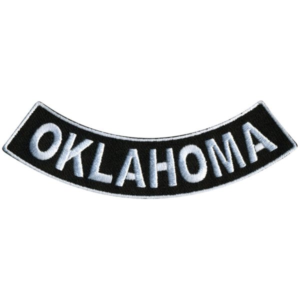 Hot Leathers Oklahoma 4” X 1” Bottom Rocker Patch For Cheap