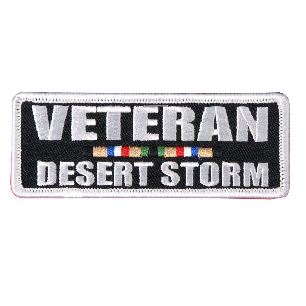 Hot Leathers Desert Storm Vet 4  x 2  Patch Discount