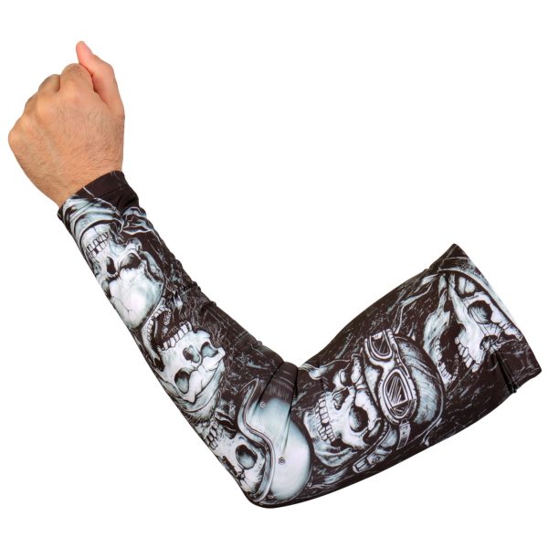 Hot Leathers ARM1004 Five Skulls Arm Sleeve For Cheap - Image 2