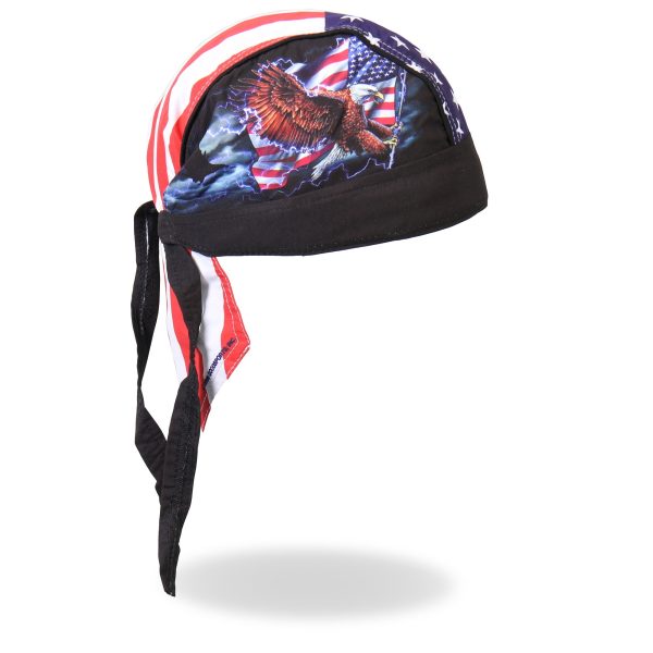 Hot Leathers Flag and Eagle Light Weight Headwrap HWH1017 Sale - Image 2