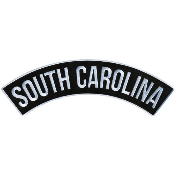 Hot Leathers South Carolina 12” X 3” Top Rocker Patch Online now