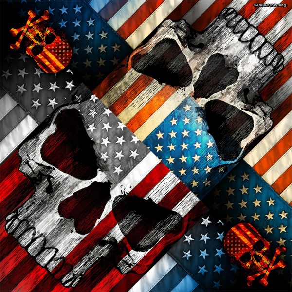 Hot Leathers Patriot Skull Bandana BAB1097 Sale