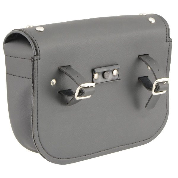 Milwaukee Leather SH633 Black PVC Extra Large  Studded  Motorcycle Windshield Bag with Turn Lock Online now - Image 5