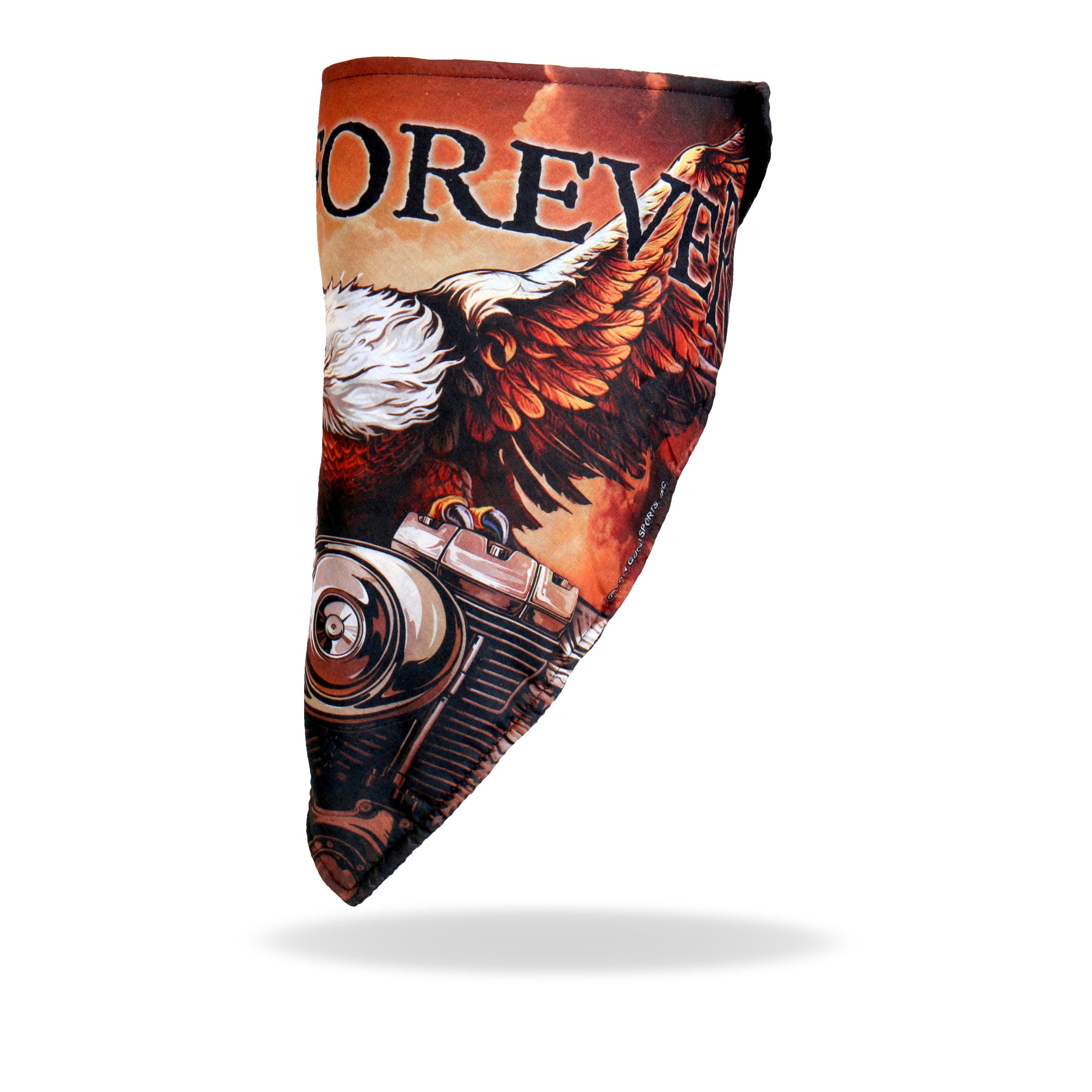 Hot Leathers FWC1003 Storm Cloud Eagle Face Wrap Neck Warmer Online Sale