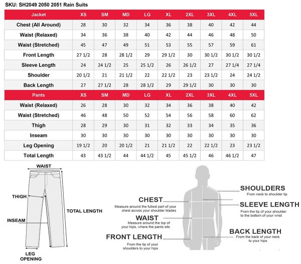 NexGen Men s SH2050 Black and Grey Hooded Water Proof Armored Rain Suit For Cheap - Image 2