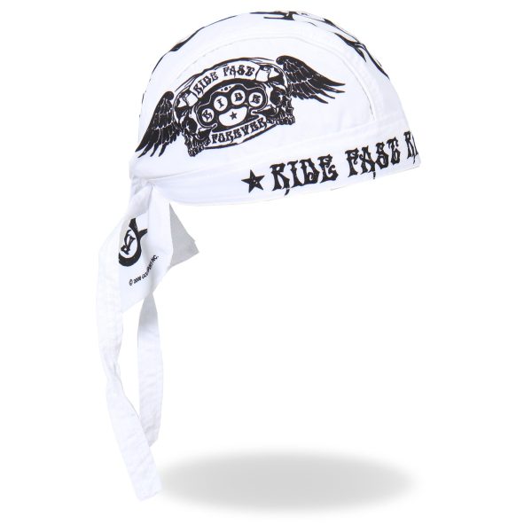 Hot Leathers Ride Fast Ride Forever Lightweight Headwrap HWH1045 For Cheap - Image 4