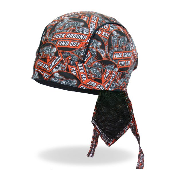 Hot Leathers Fuck Around Find Out Lightweight Headwrap HWH1123 For Sale