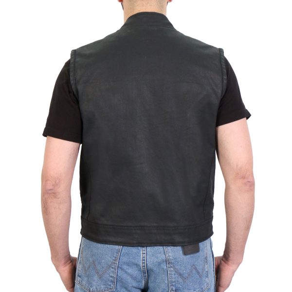 Hot Leathers Waxed Cotton Club Style Vest Online - Image 3