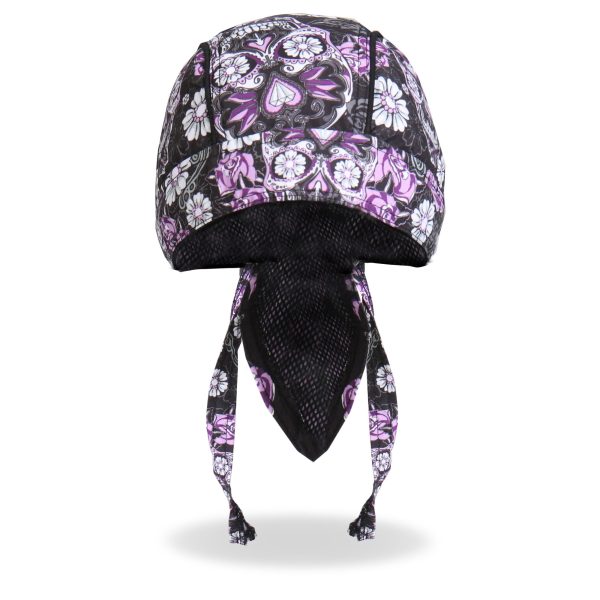 Hot Leathers Sugar Skull Lightweight Headwrap HWH1078 Supply - Image 5